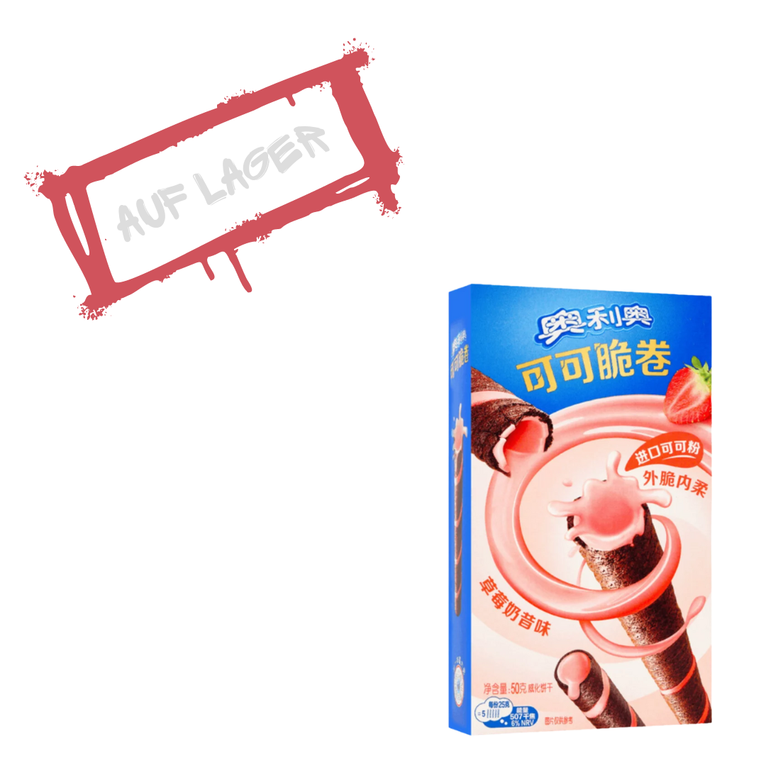 Oreo Cocoa Crisp Roll Strawberry China 50g